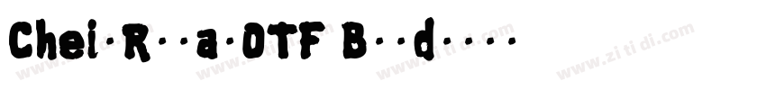 CheilRomanOTF Bold字体转换
